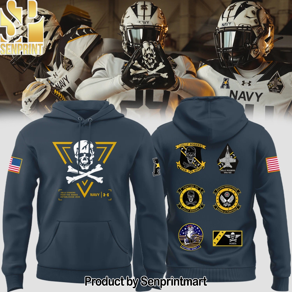 Special New Jolly Rogers Navy FB Hoodie – Sports Fan Outfit 1936