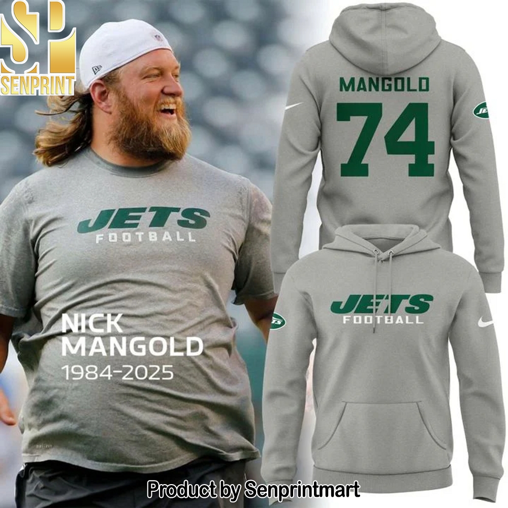 Special New York Jets In Memoriam Nick Mangold green Hoodie – Sports Fan Outfit 3214