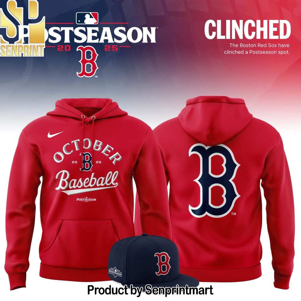 Special October Baseball Post Season 2025 Red Sox Hoodie – Sports Fan Outfit 3279