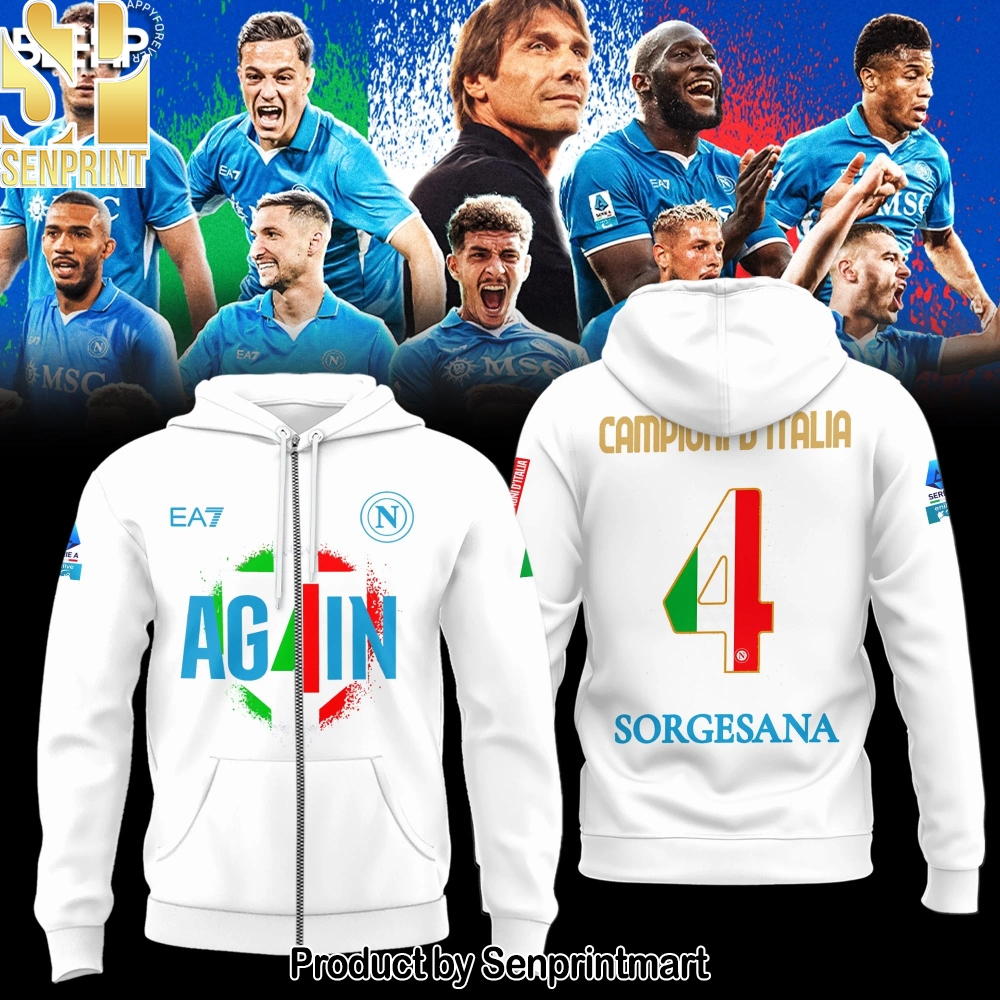 SSC NAPOLI CAMPIONE D’ITALIA 2025 3D Unisex Shirt – Sports Fan Outfit 3411