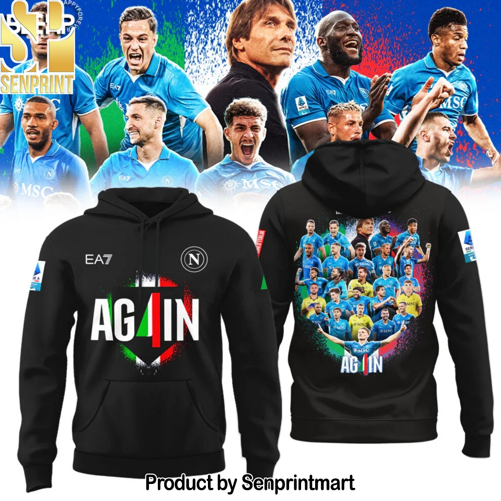 SSC NAPOLI CAMPIONE D’ITALIA 2025 Hoodie – Sports Fan Outfit 1903