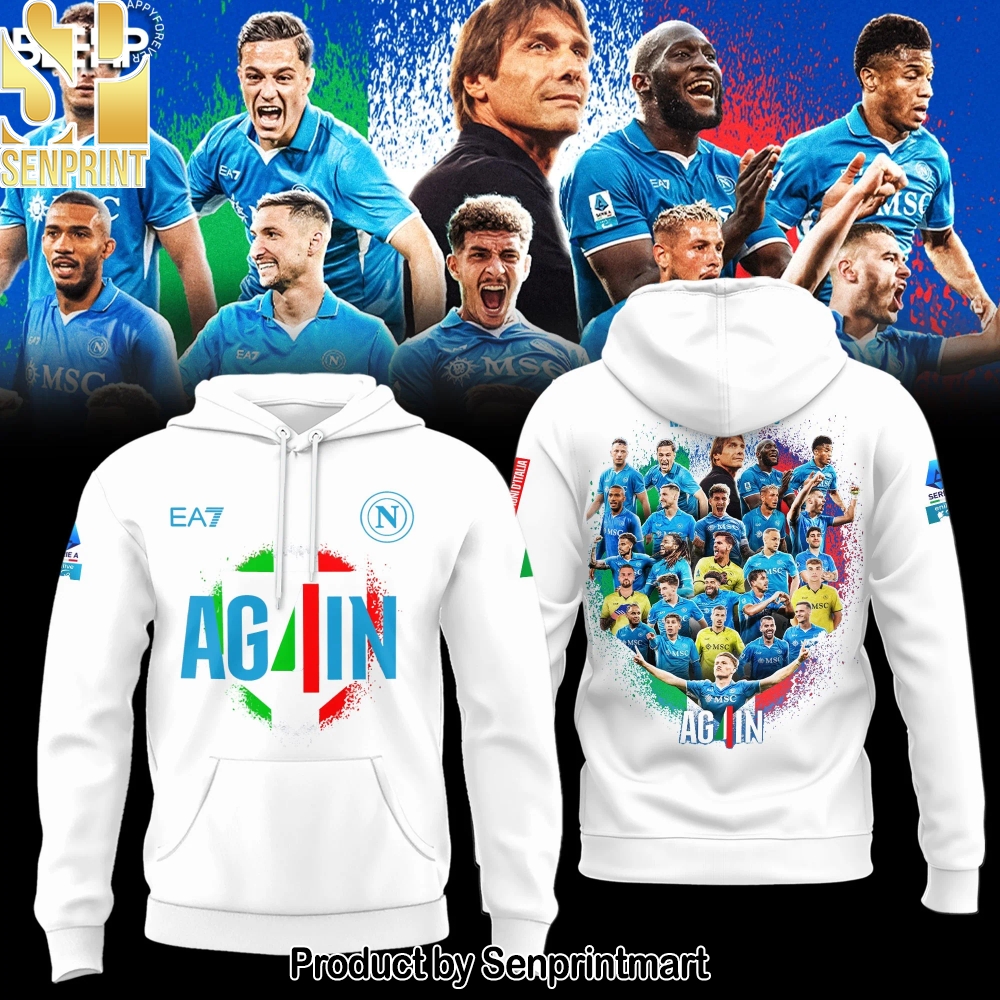 SSC NAPOLI CAMPIONE D’ITALIA 2025 Hoodie – Sports Fan Outfit 1906