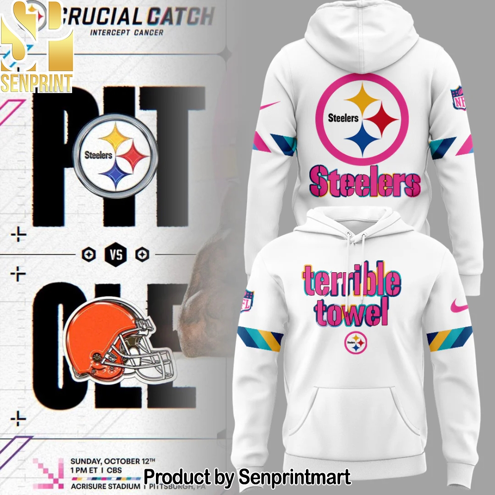 Steelers 2025 _Crucial Catch Intercept Cancer_ Hoodie – Sports Fan Outfit 2667