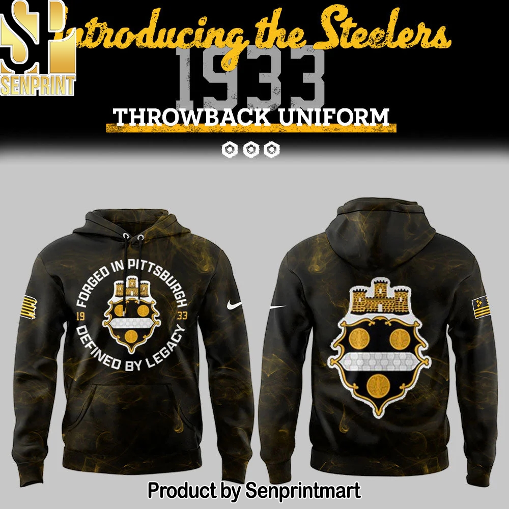 Steelers Football 1933 Legacy Smocke Hoodie – Sports Fan Outfit 2739