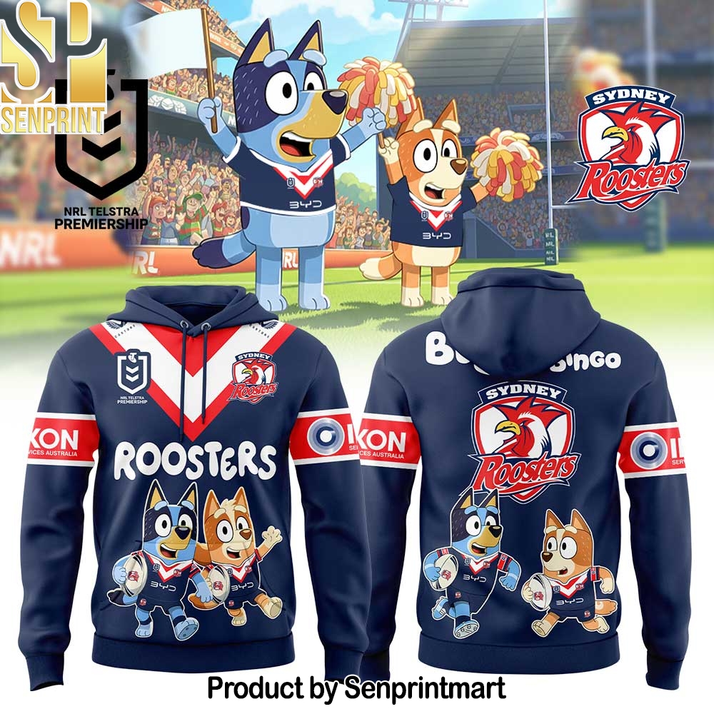 Sydney Roosters Bluey and Bingo Hoodie – Sports Fan Outfit 2252
