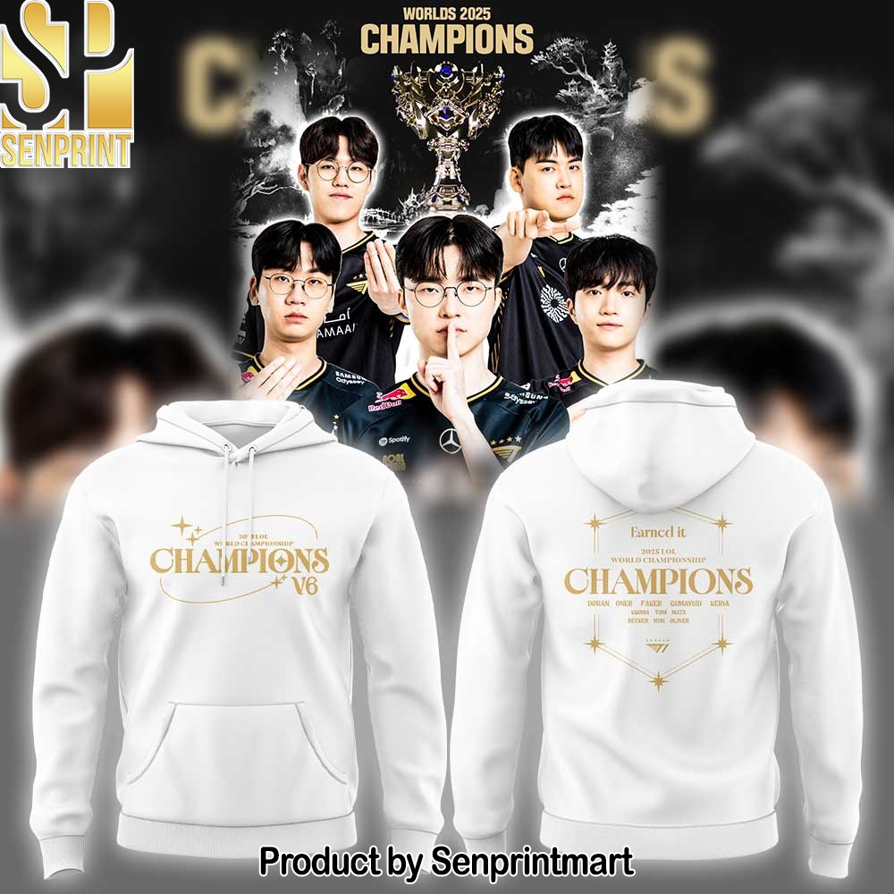 T1 World Champions V6 2025 Unisex Shirt – Sports Fan Outfit 2918