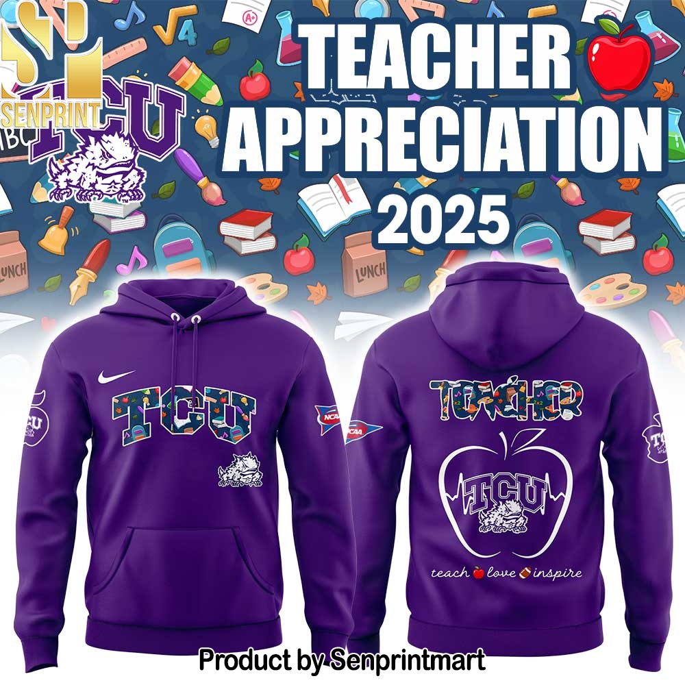 TCU Teacher Appreciation 2025 Hoodie – Sports Fan Outfit 1628