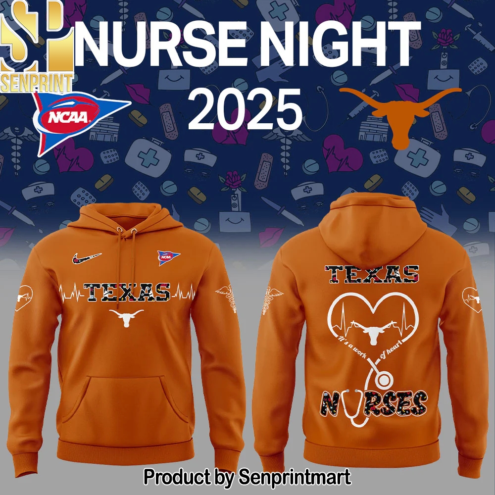 Texas Longhorns Football NURSES NIGHT 2.0.2.5 Hoodie – Sports Fan Outfit 1798