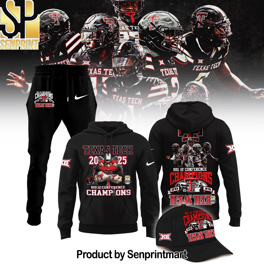 Texas Tech Red Raiders 2025 CHAMPIONS Big12 Football Unisex Shirt – Sports Fan Outfit 1268