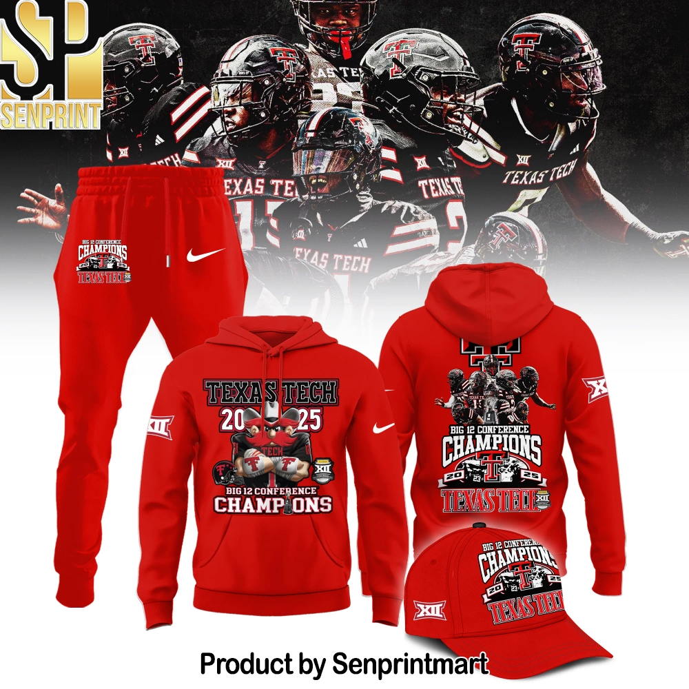 Texas Tech Red Raiders 2025 CHAMPIONS Big12 Football Unisex Shirt – Sports Fan Outfit 2810