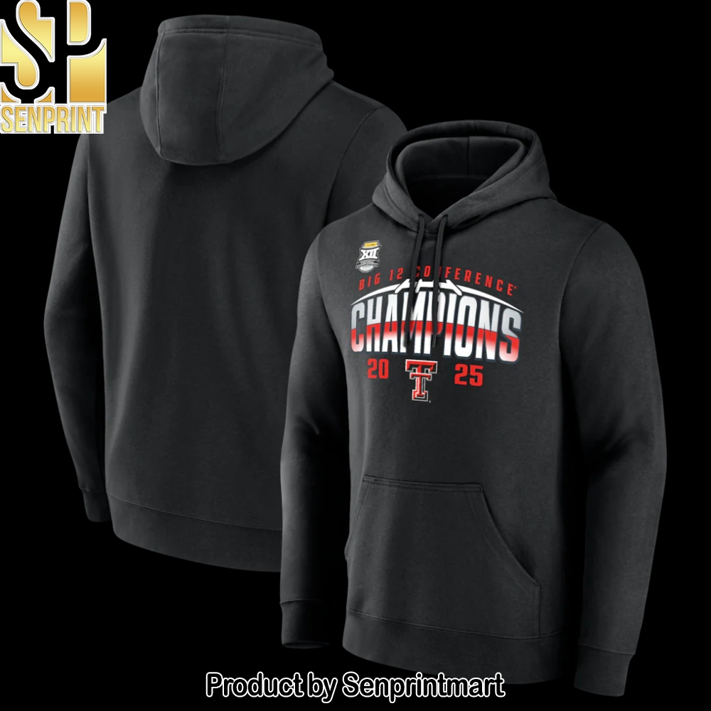 Texas Tech Red Raiders 2025 CHAMPIONS Big12 Football Unisex Shirt – Sports Fan Outfit 3513