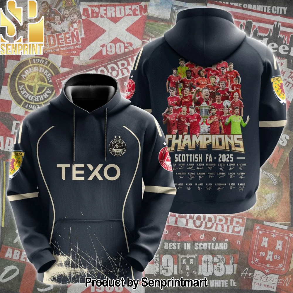 The Champions of Scotland – Aberdeen 2025 Hoodie – Sports Fan Outfit 1874