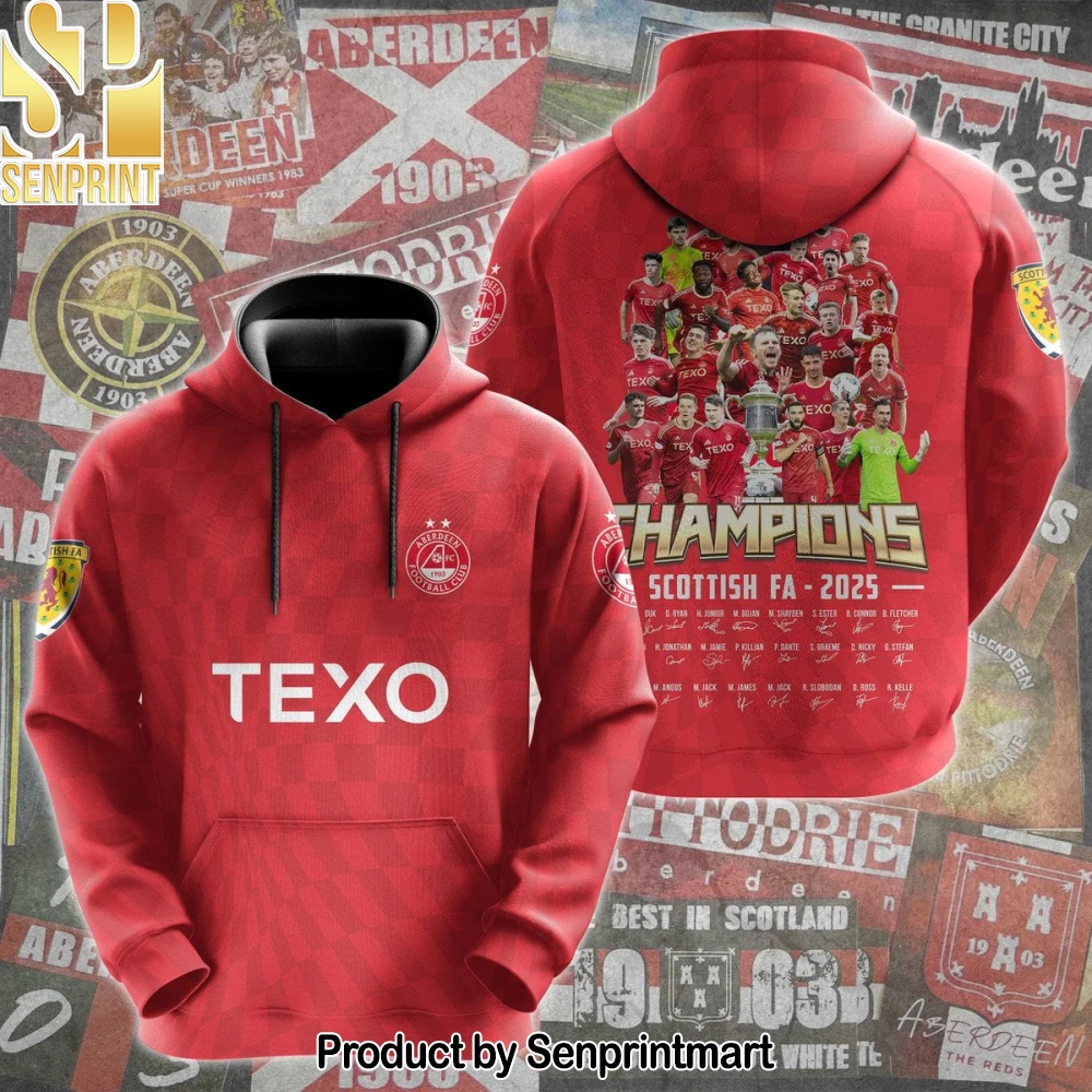The Champions of Scotland – Aberdeen 2025 Hoodie – Sports Fan Outfit 1876