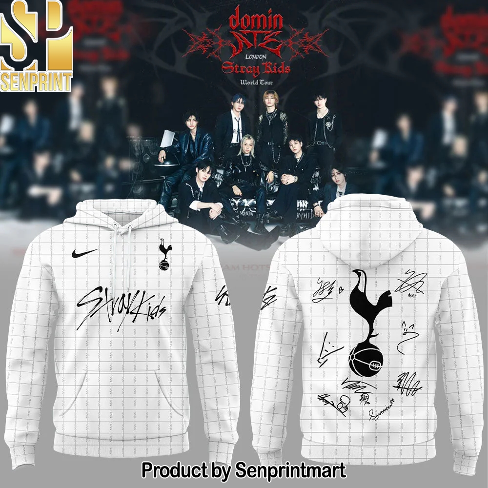 Tottenham Hotspur x Stray Kids Show Black Hoodie – Sports Fan Outfit 2819