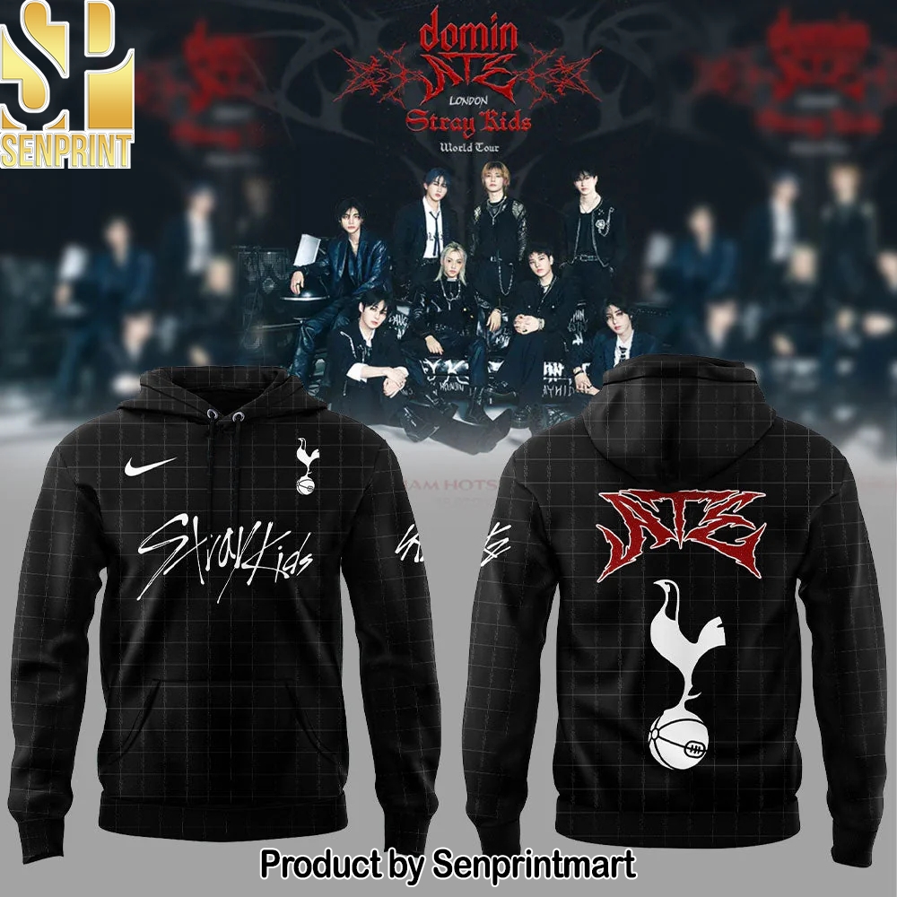 Tottenham Hotspur x Stray Kids Show Black Hoodie – Sports Fan Outfit 3360