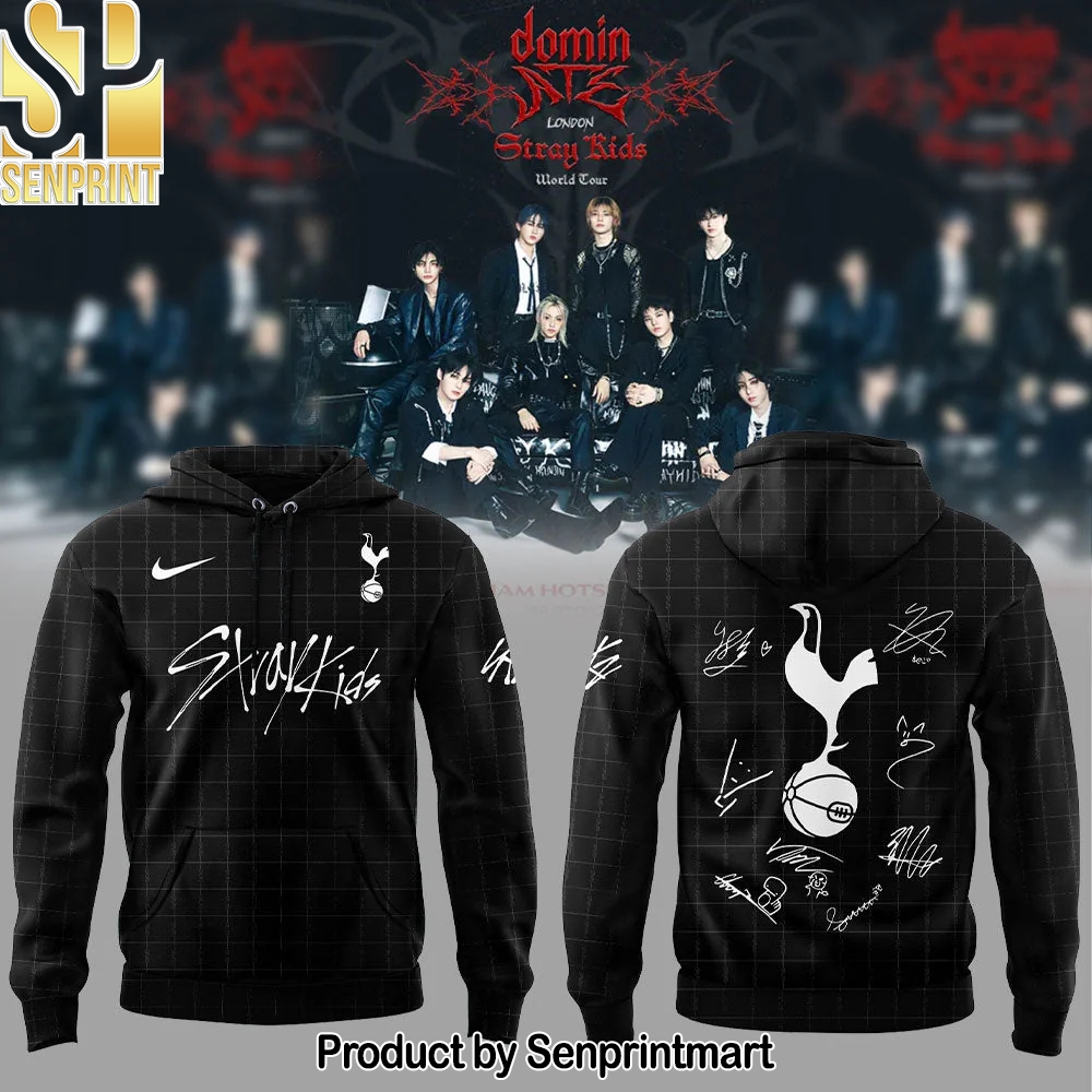 Tottenham Hotspur x Stray Kids Show Black Hoodie – Sports Fan Outfit 3831