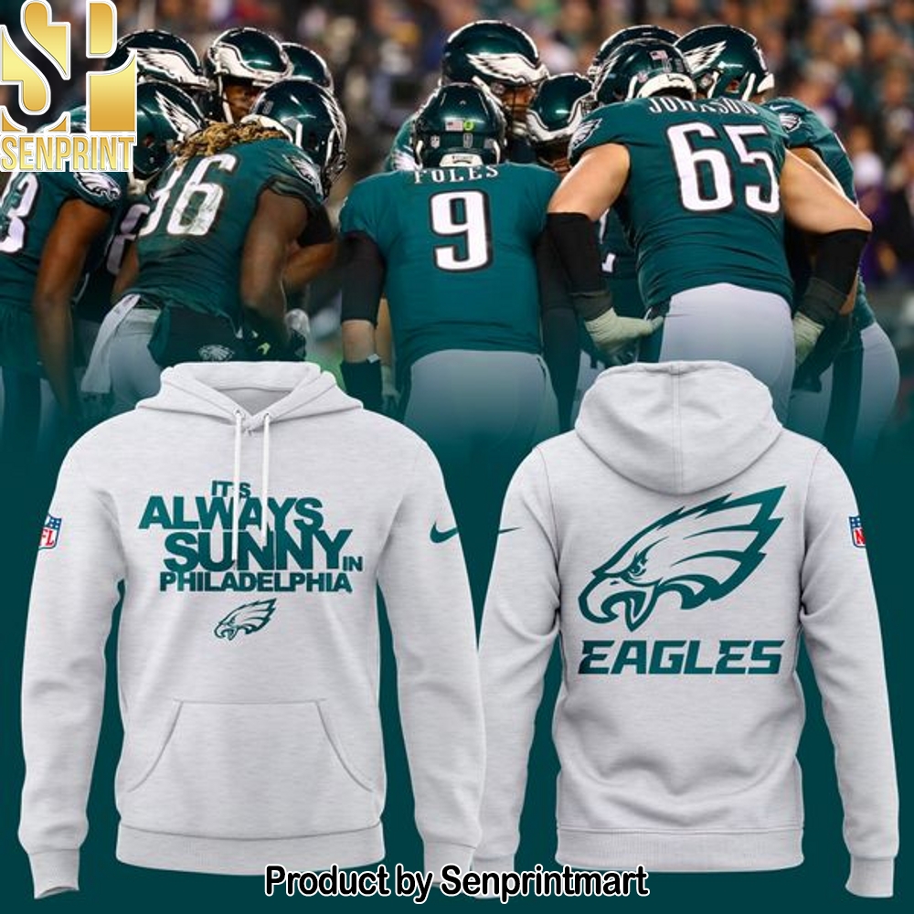 Unisex Philadelphia Eagles x It’s Always Sunny in Philadelphia Homage Ash Tri-Blend Hoodie – Sports Fan Outfit 4144