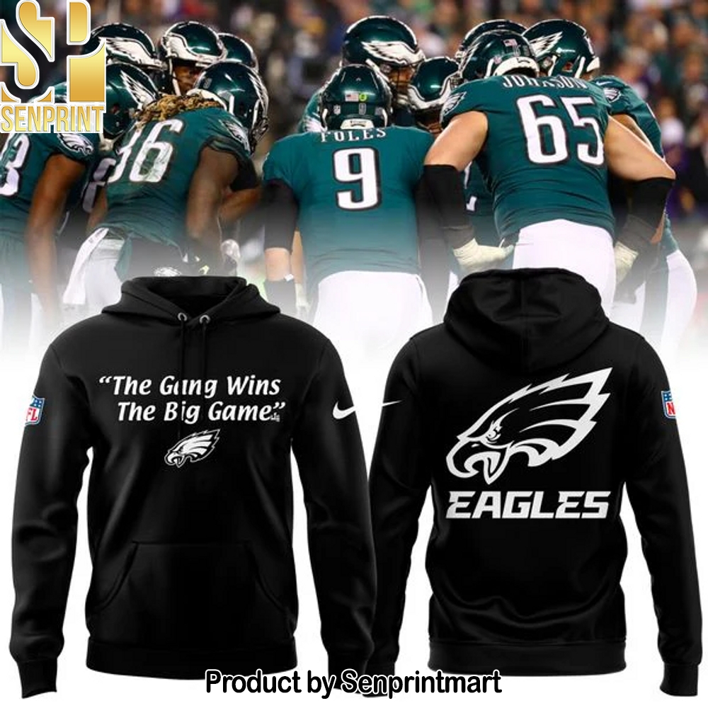 Unisex Philadelphia Eagles x It’s Always Sunny in Philadelphia Homage Charcoal The Big Game Tri-Blend Hoodie – Sports Fan Outfit 3711
