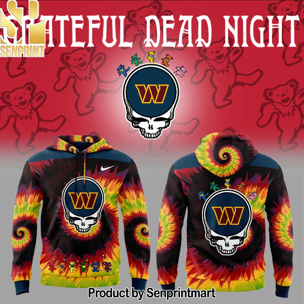 Washington Commanders Grateful Dead Night 2025 Hoodie – Sports Fan Outfit 2288