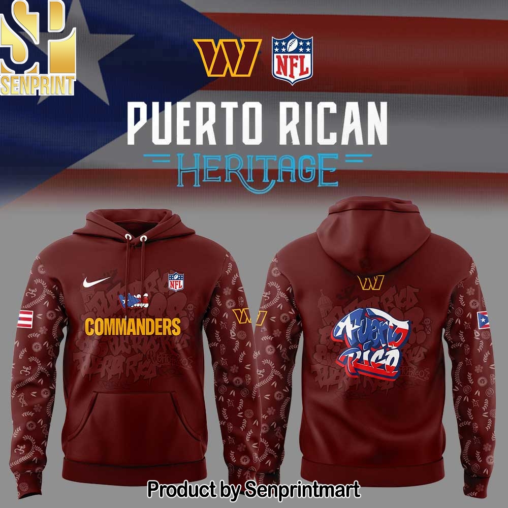 Washington Commanders Puerto Rican Heritage Unisex Shirt – Sports Fan Outfit 2845