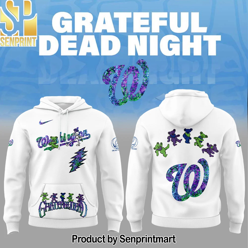 Washington Nationals Grateful Dead Night Hoodie – Sports Fan Outfit 1851