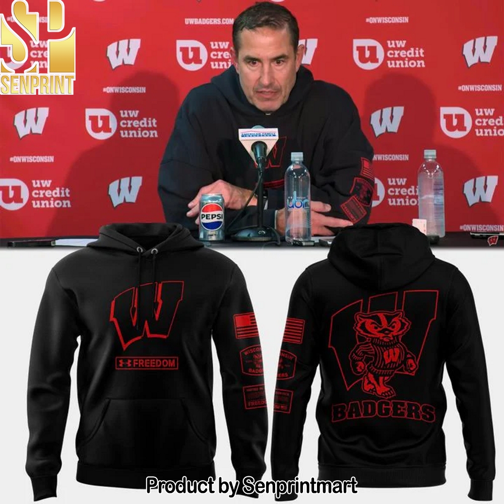 Wisconsin Badgers football Coach Luke Fickell Hoodie 2025 – Sports Fan Outfit 3764