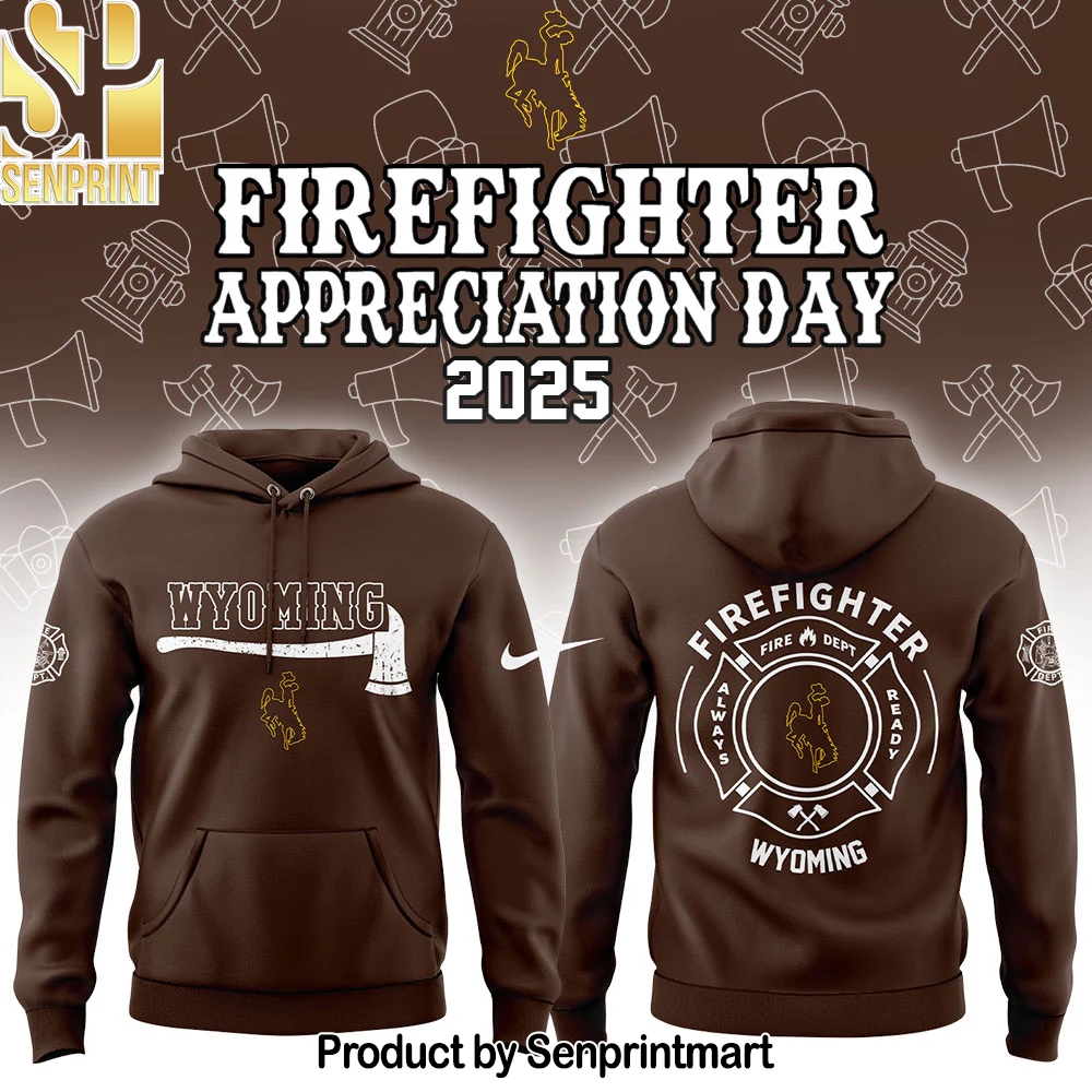 Wyoming Cowboy Firefighter Application Day Hoodie – Sports Fan Outfit 1383