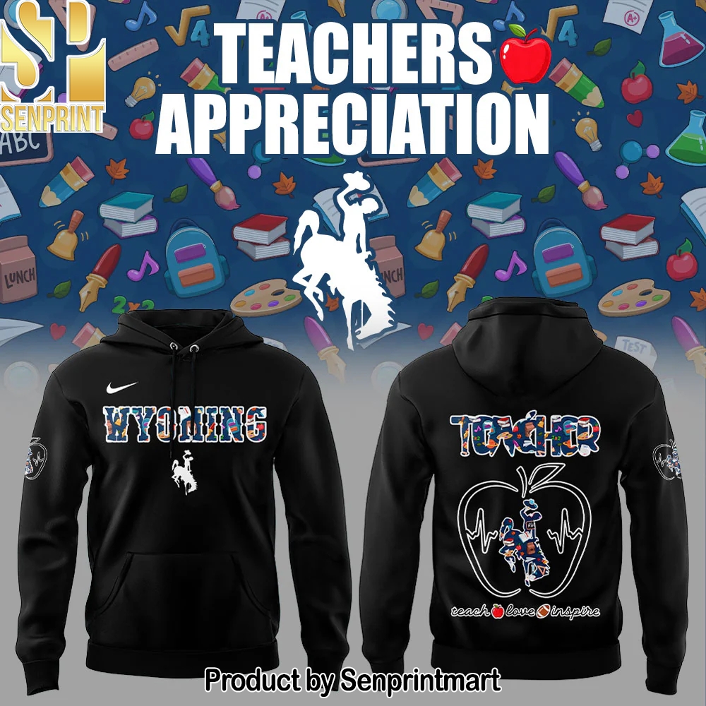 Wyoming Cowboy Teachers Appreciation 2025 Combo Black Hoodie – Sports Fan Outfit 2639