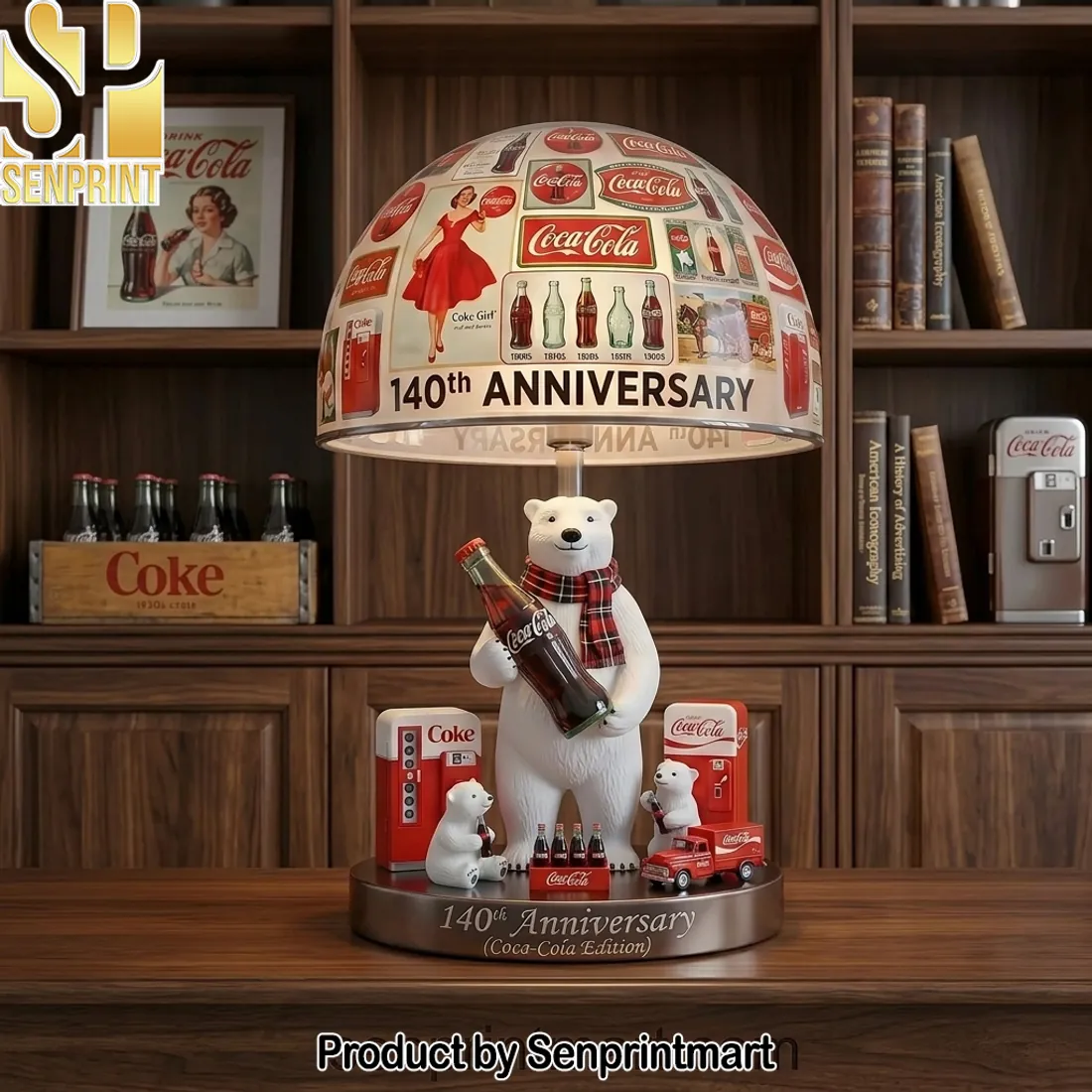 Coca-Cola 140th Anniversary Polar Bear LED Night Light