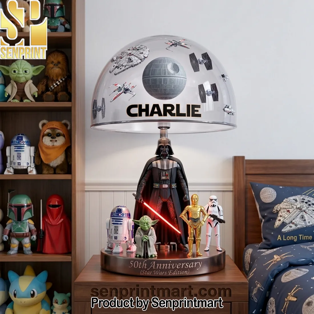Personalized Star Wars 50th Anniversary Darth Vader LED Night Light