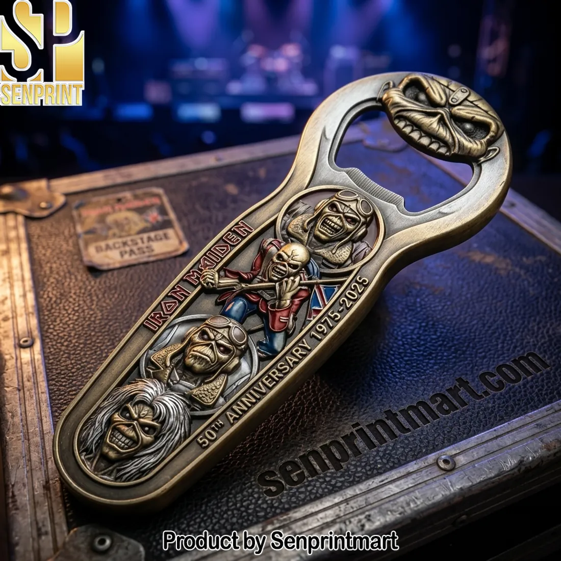 Iron Maiden 50th Anniversary 1975-2025 Premium 3D Eddie Bottle Opener
