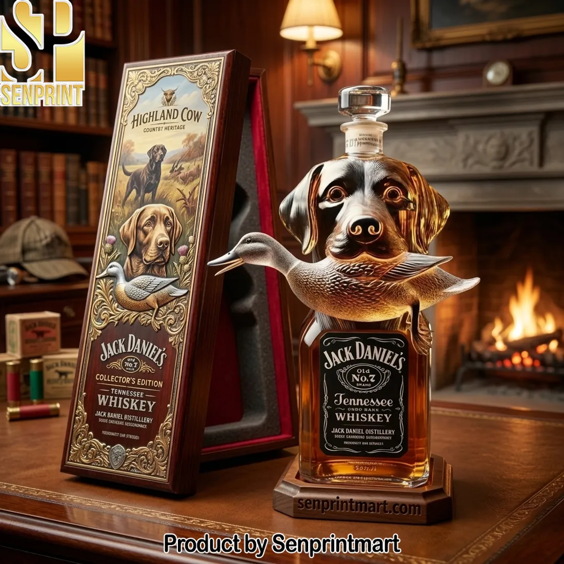 Jack Daniel’s Highland Cow Country Heritage Collector’s Edition Whiskey Decanter