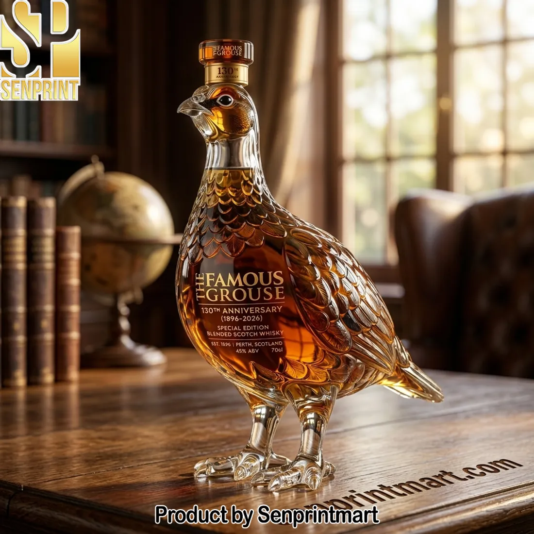 The Famous Grouse 130th Anniversary Special Edition Blended Scotch Whisky Bottle