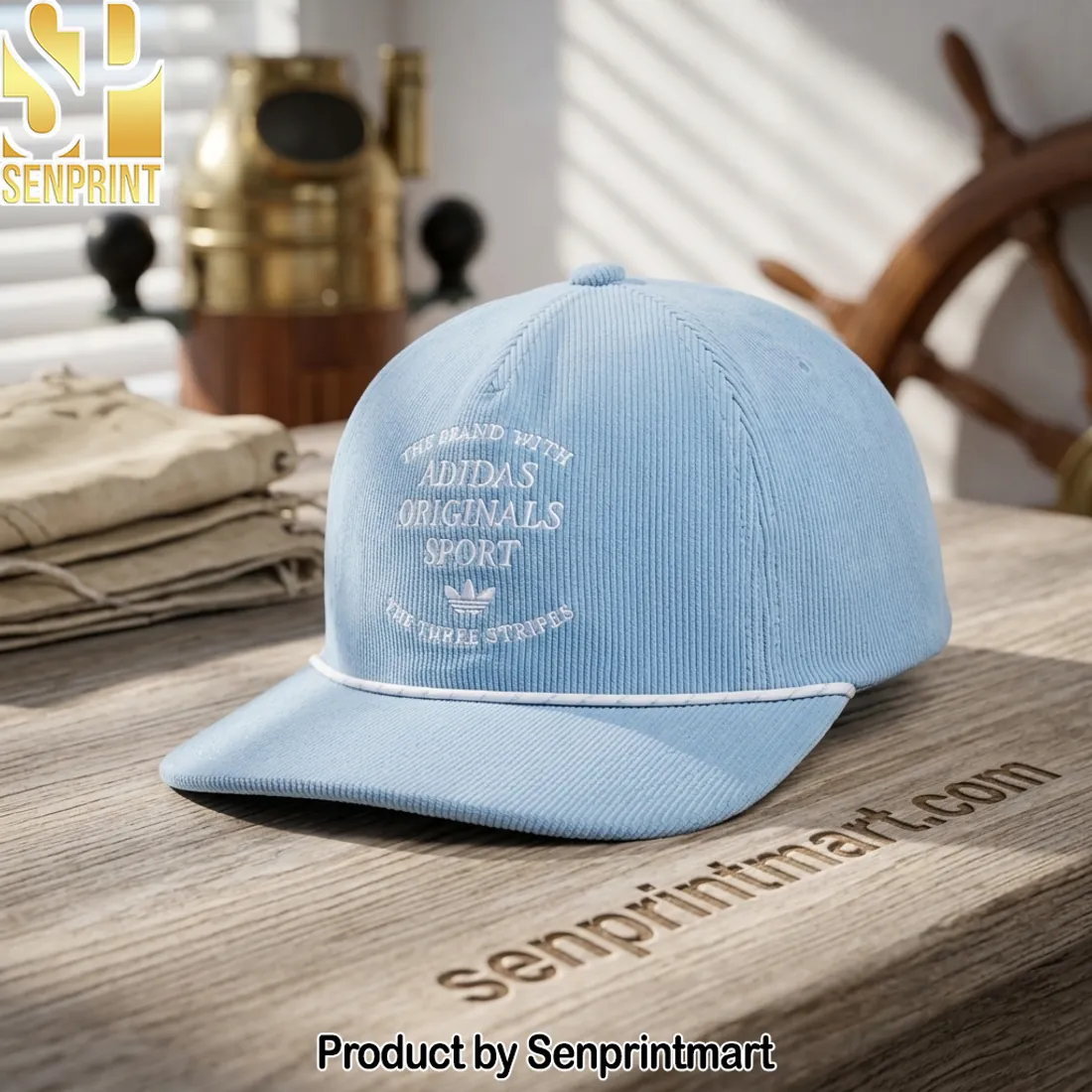 Adidas Originals Sport The Three Stripes Corduroy Embroidered Hat