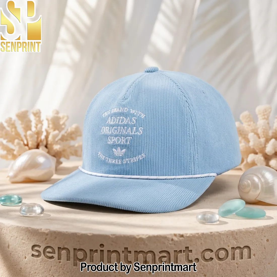 Adidas Originals Sport The Three Stripes Corduroy Embroidered Hat