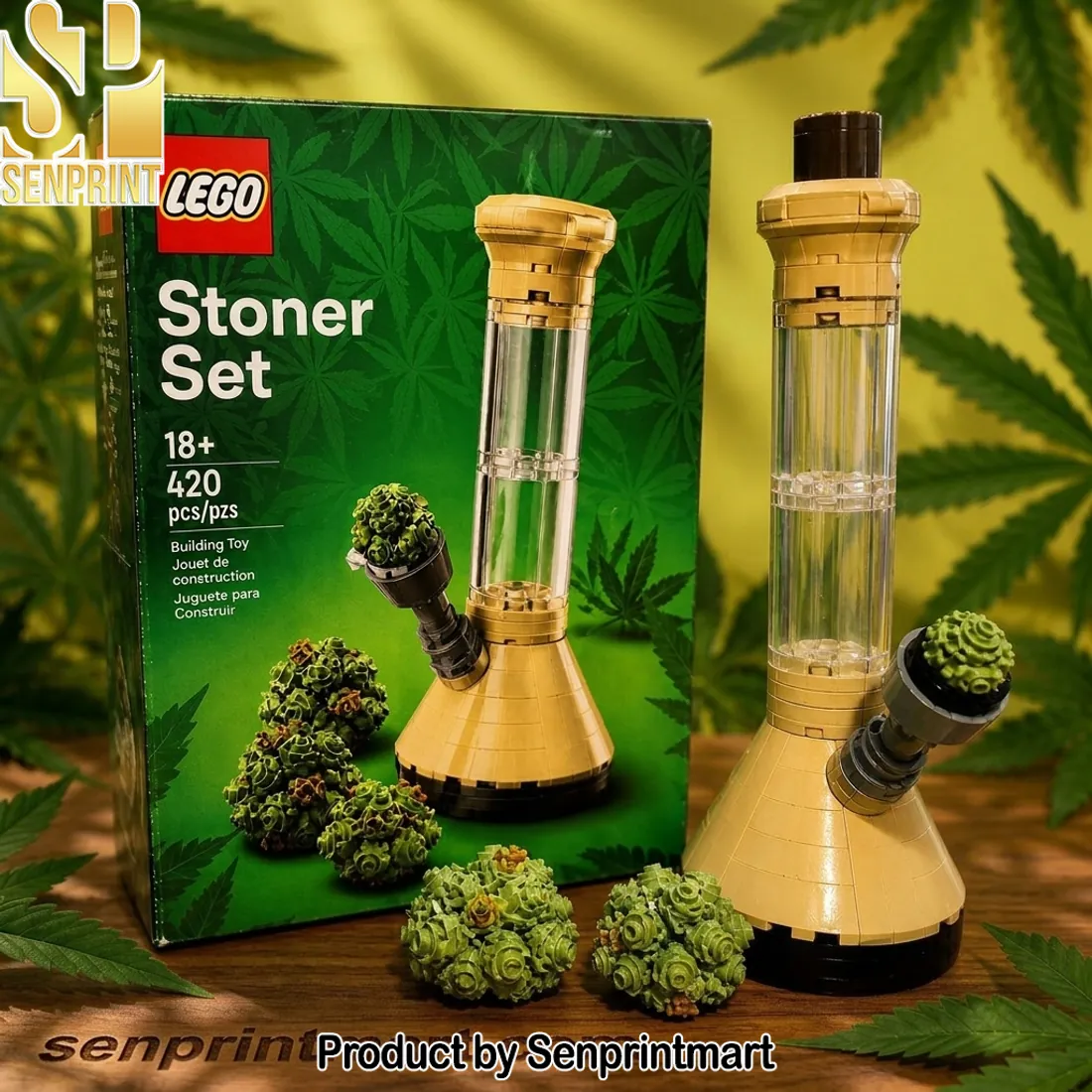 LEGO Stoner Set 18+ Adult 420 Piece Brick Building Set