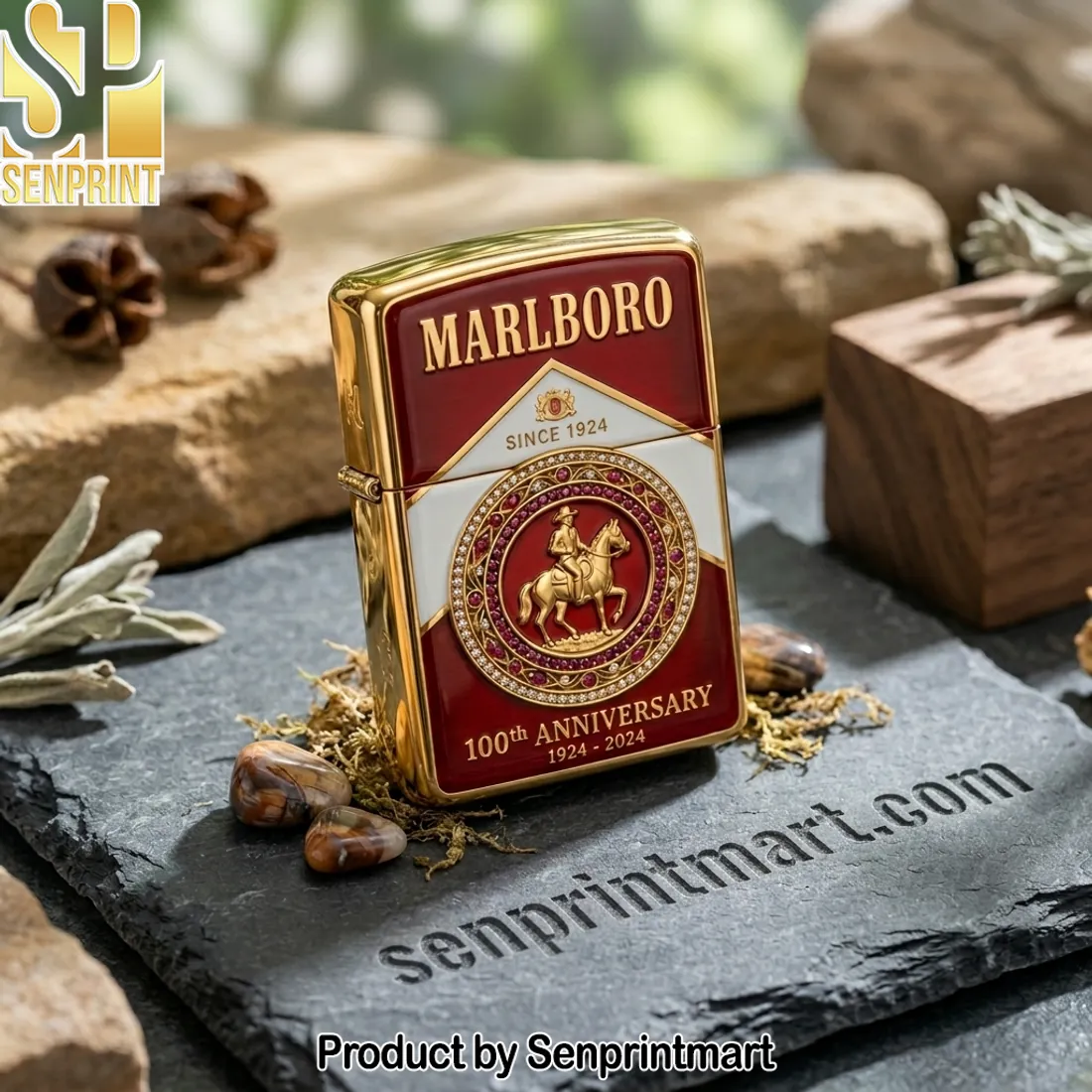 Marlboro 100th Anniversary Limited Edition Gold Zippo Lighter