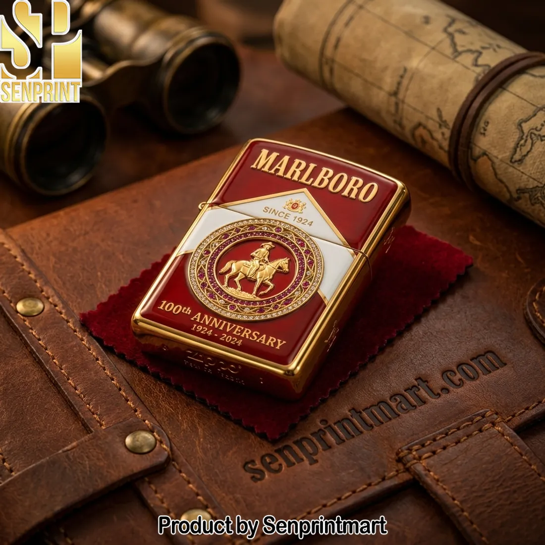 Marlboro 100th Anniversary Limited Edition Gold Zippo Lighter