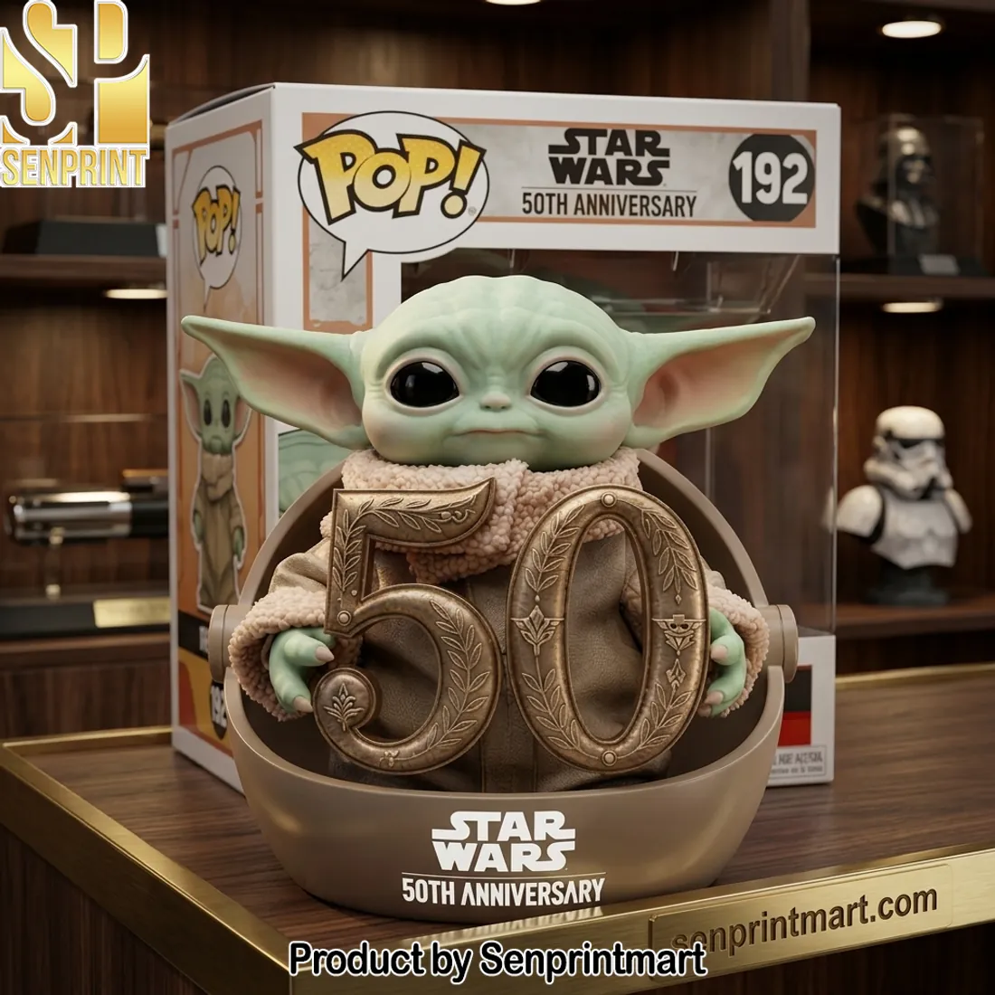 Star Wars 50th Anniversary Grogu Commemorative Funko Pop Figure