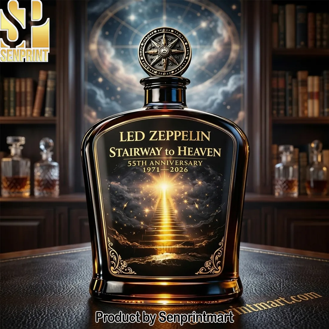 Led Zeppelin Stairway to Heaven 55th Anniversary 1971-2026 Collector Whiskey Decanter