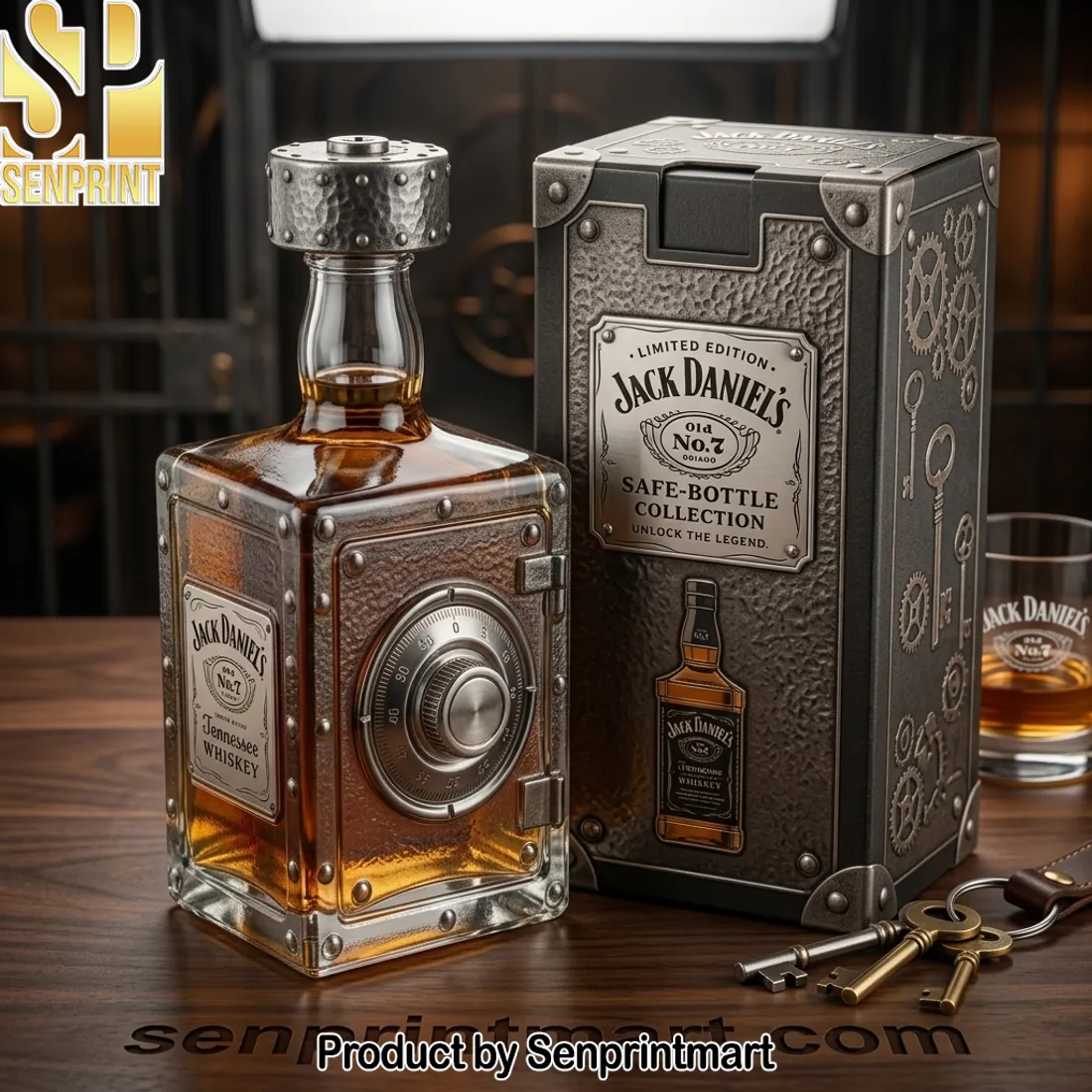 Jack Daniel’s Limited Edition Old No. 7 Safe-Bottle Collection Whiskey Decanter