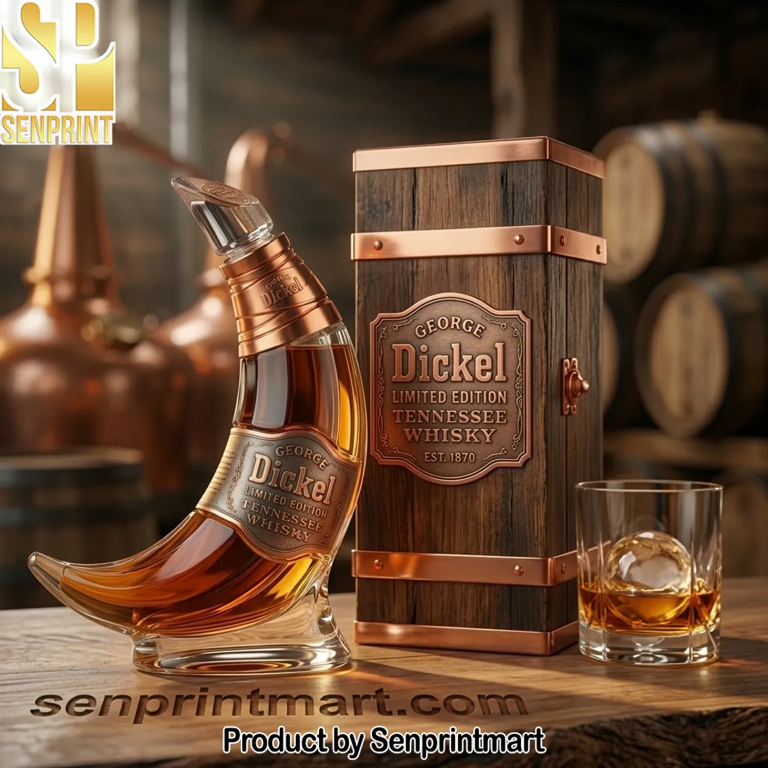 George Dickel Limited Edition Crescent Moon Tennessee Whisky Bottle