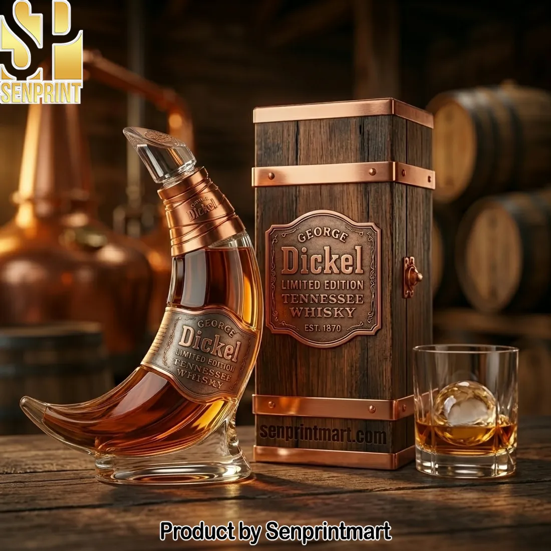 George Dickel Limited Edition Crescent Moon Tennessee Whisky Bottle