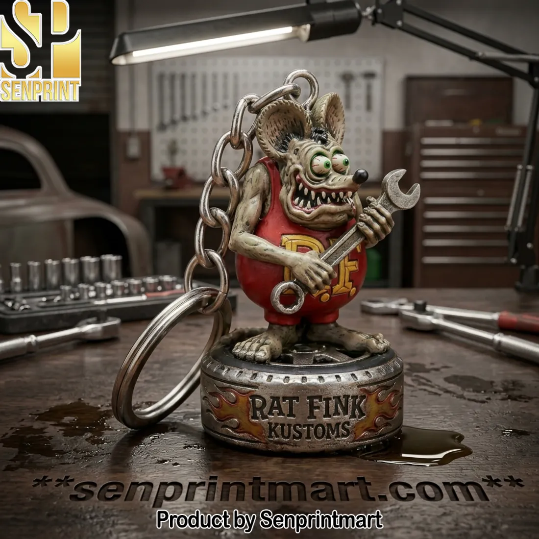 Rat Fink Kustoms 3D Collectible Keychain