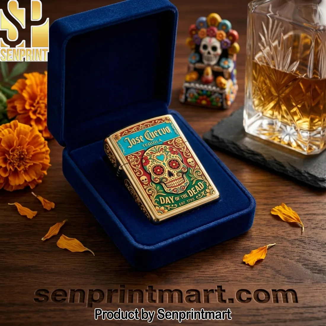 Jose Cuervo Tequila Day of the Dead Calavera Skull Edition Zippo Lighter