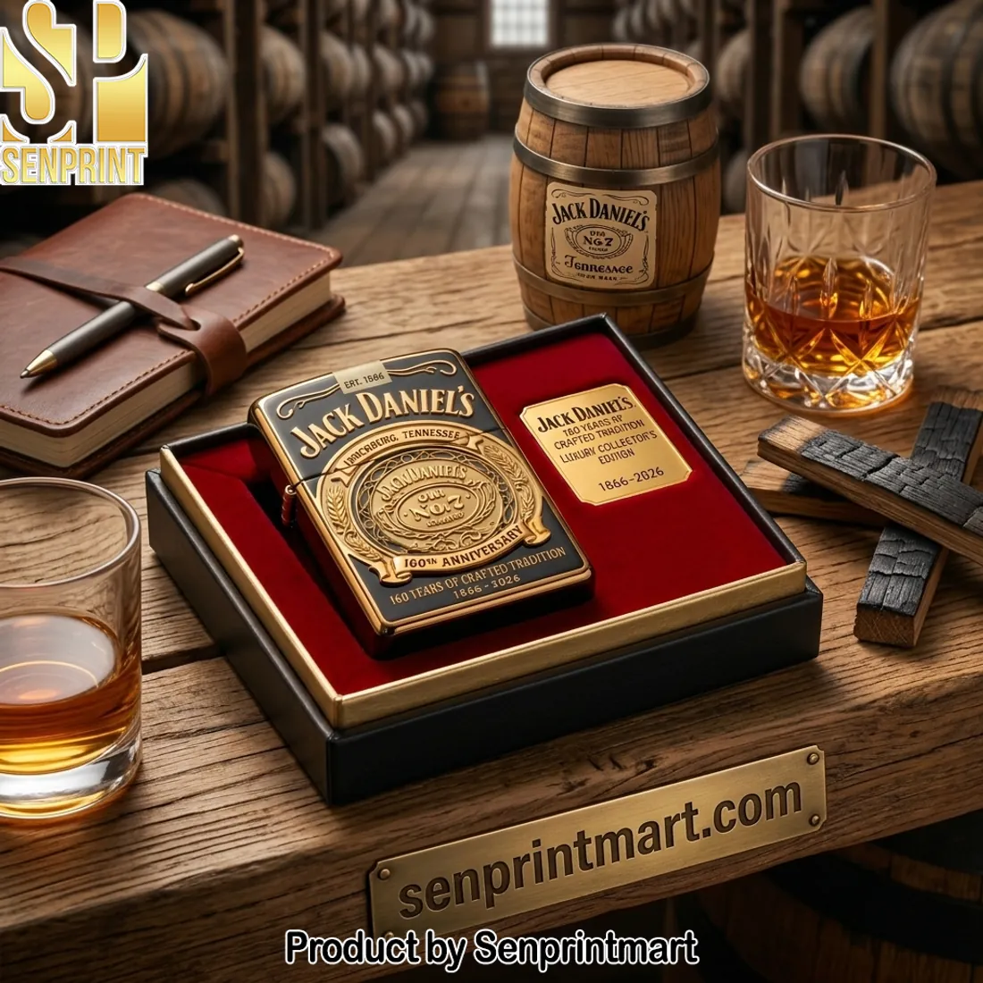 Jack Daniel’s 160th Anniversary Luxury Collector’s Zippo Lighter