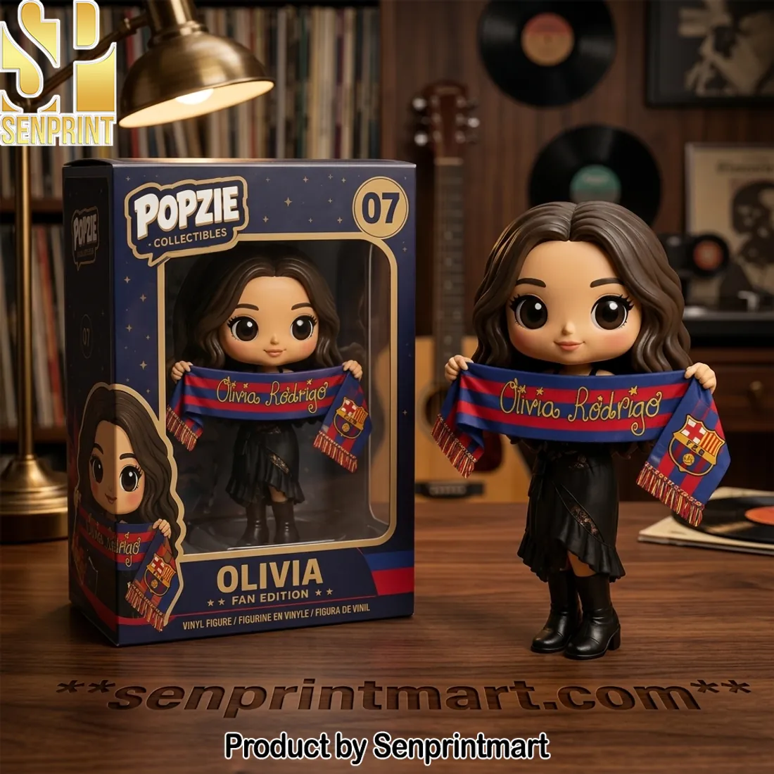 Olivia Rodrigo FC Barcelona Fan Edition Collectible Vinyl Figure