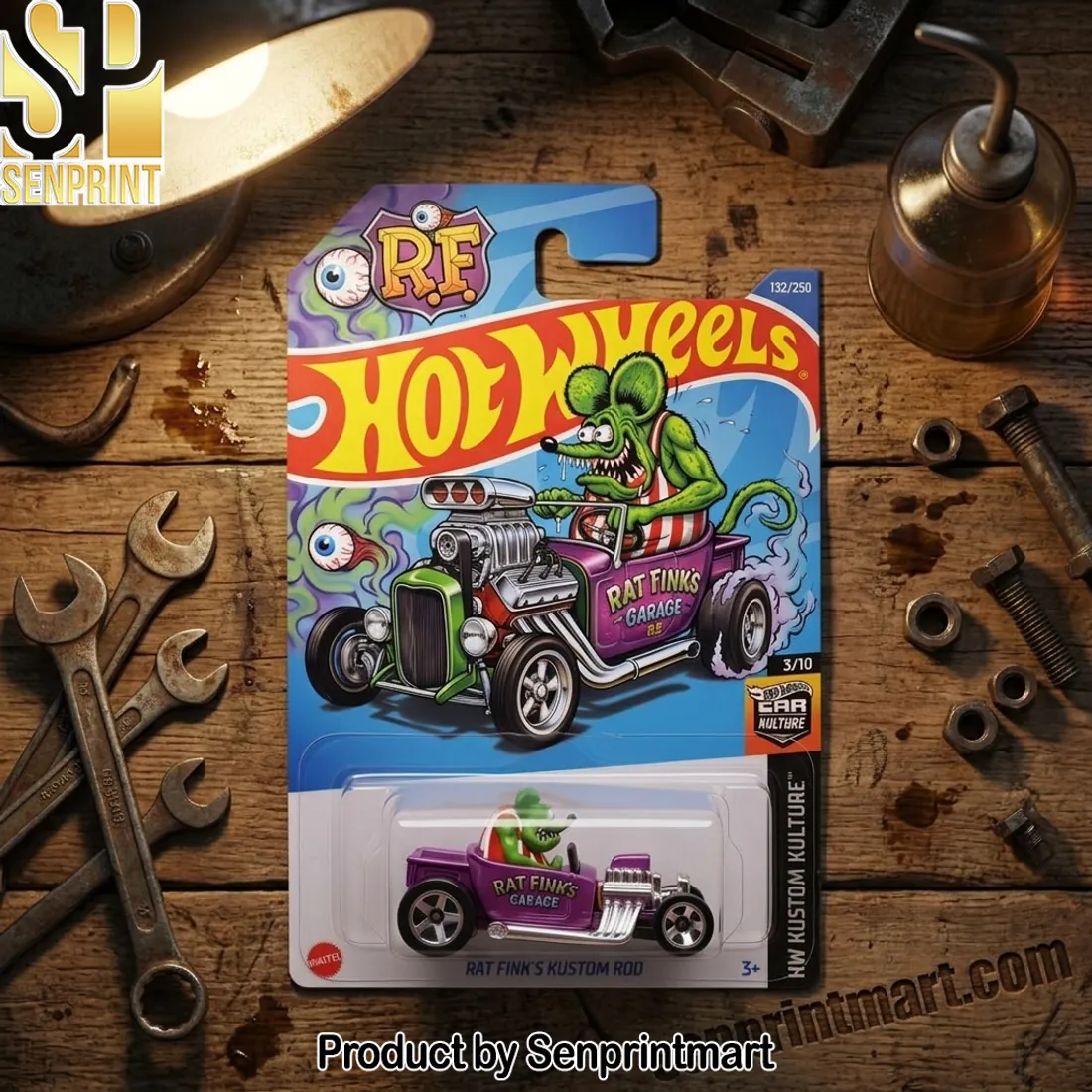 Hot Wheels Rat Fink Kustom Rod HW Kustom Kulture Die-Cast Car