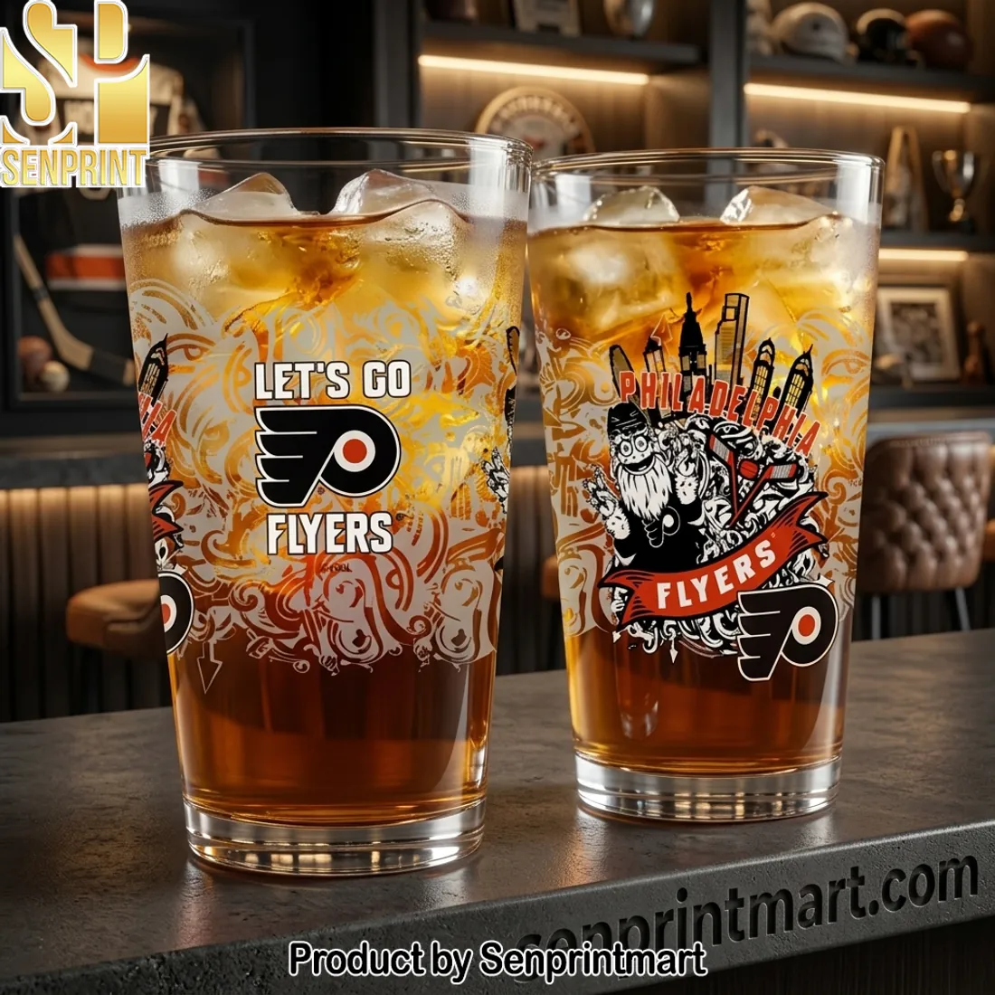 Philadelphia Flyers “Let’s Go Flyers” Fan Pint Glass