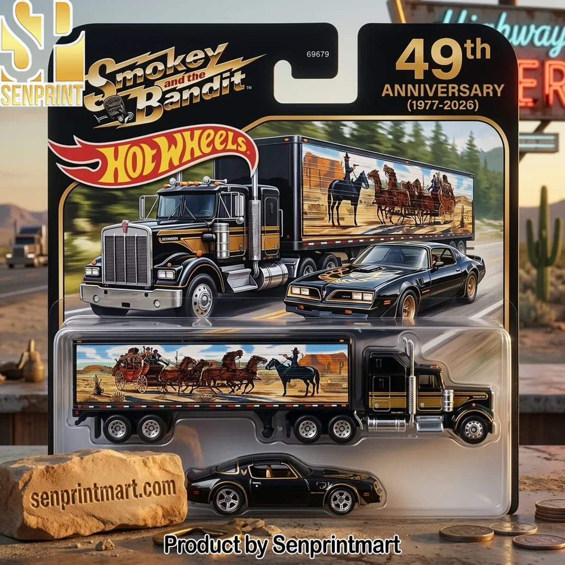 Smokey and the Bandit Hot Wheels 49th Anniversary Die-cast Vehicle Set
